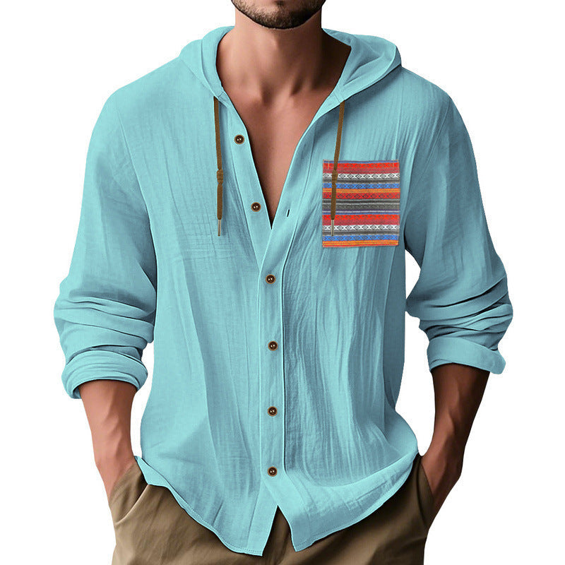 Herren Freizeitjacke Leicht Kapuze Sportlich Modern