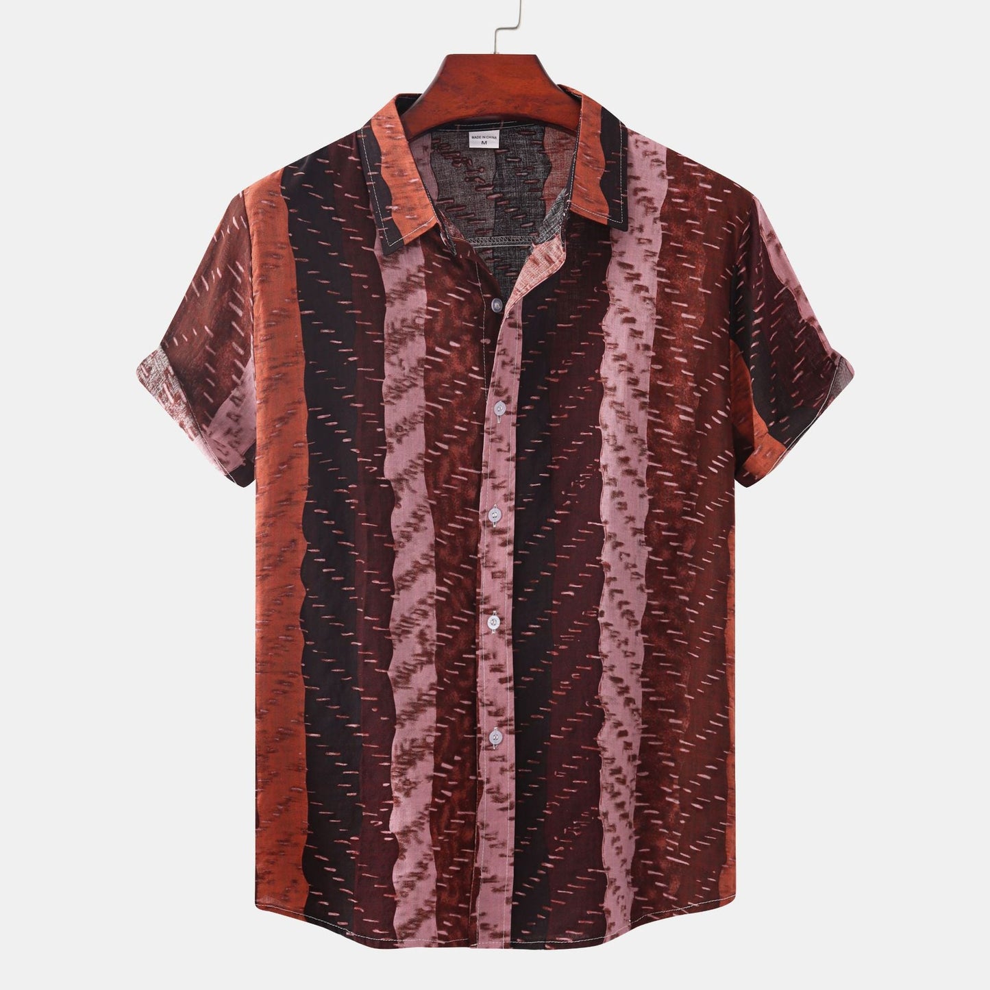 Herren Kurzarmhemd Modern Grafik T-Shirt Berlin Style