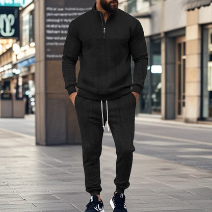 Herren Sportset Atmungsaktiv Strukturiert Modern