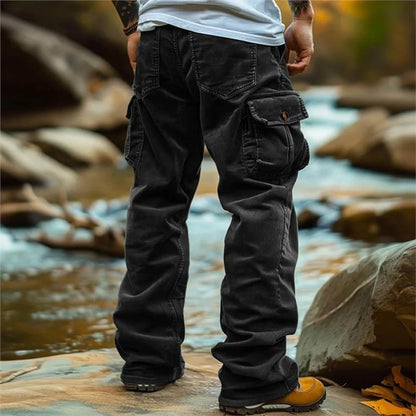 Herren Cargo-Jeans Vieltaschen Praktisch Bequem