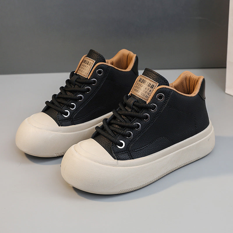 Damen Sneaker High-Top bequem Sportlich Schwarz