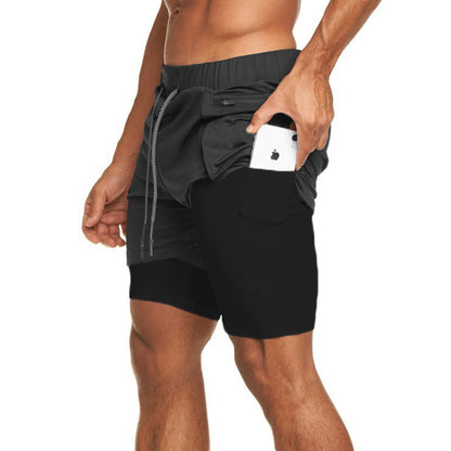 Herren Trainingshorts Mit Unterhose Funktionale Sportshorts