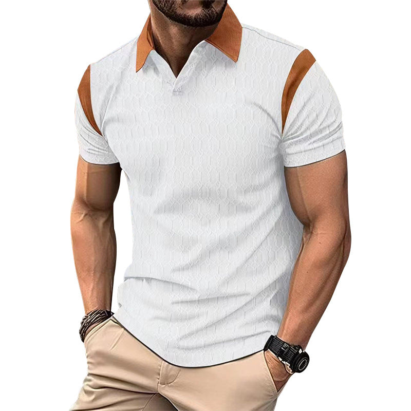 Herren Poloshirt Kurzarm Sportlich Strukturiert