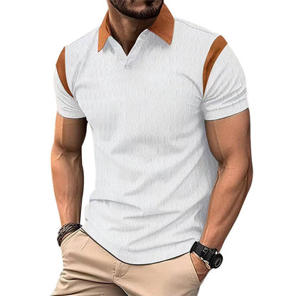 Herren Poloshirt Kurzarm Sportlich Strukturiert