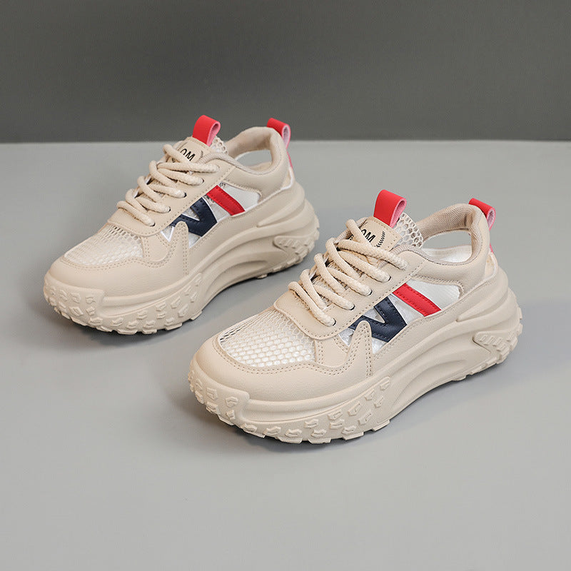 Damen Sneaker Sportlich Luftdurchlässig Rutschfest