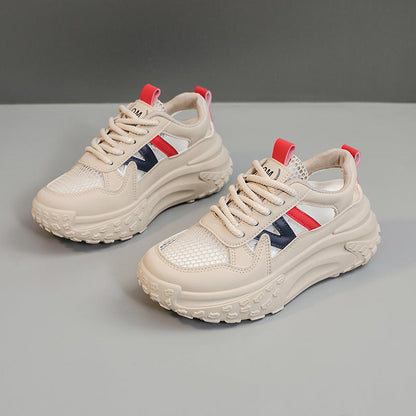 Damen Sneaker Sportlich Luftdurchlässig Rutschfest