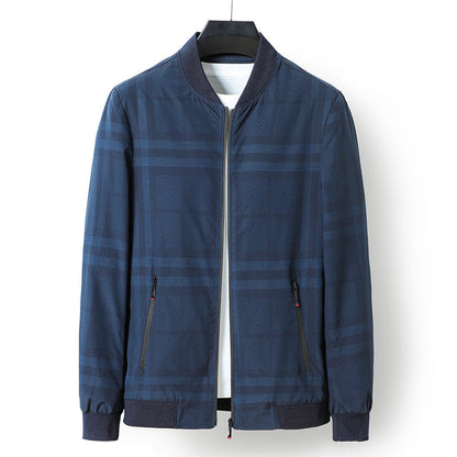 Herren Leichtjacke Sportlich Gestreift Modern