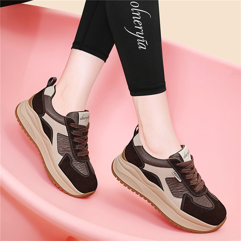 Damen Sneaker Sport Laufsohle Atmungsaktiv