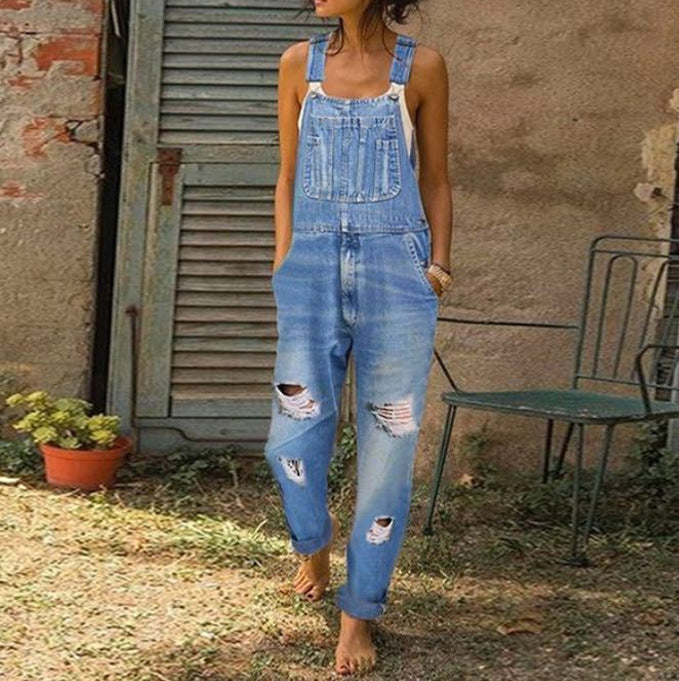 Damen Overall Lässig Vintage Style