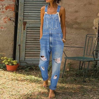 Damen Overall Lässig Vintage Style