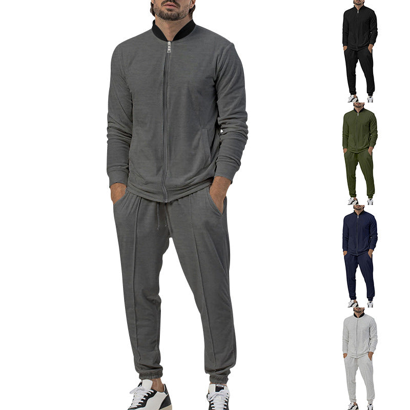 Herren Outdoor-Jacke Atmungsaktiv mit Kragen und Taschen - BerlinGlamour