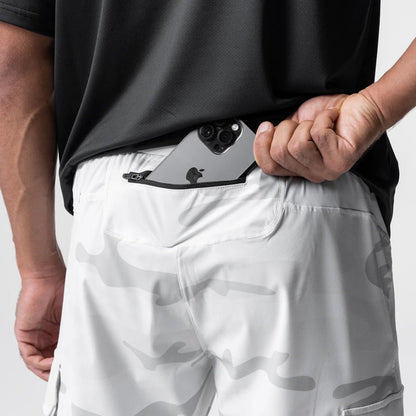 Herren Camo Joggerhosen Cargo Bequem Grün
