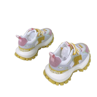 Damen Sneaker Chunky Bequem atmungsaktiv Rutschfest