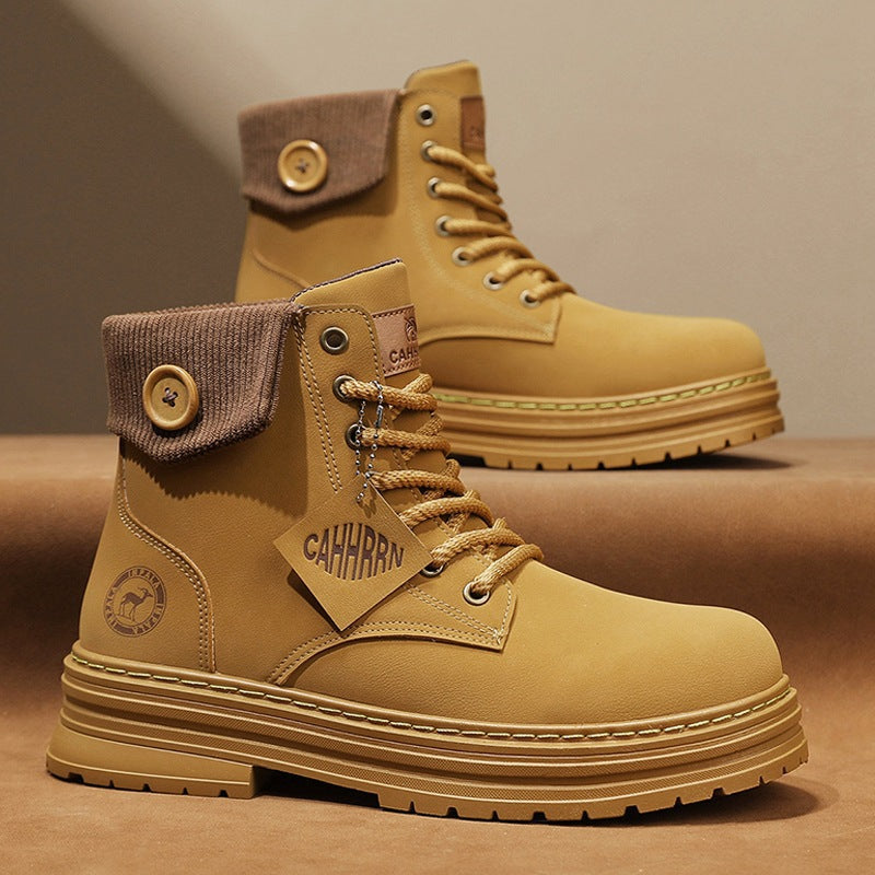 Damen Winterstiefel Knopfverschluss Gepolstert Warm