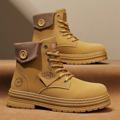 Damen Winterstiefel Knopfverschluss Gepolstert Warm
