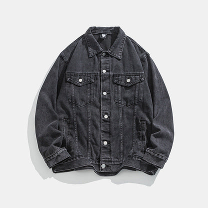 Herren Denimjacke Slim Fit Klassisch Elegant