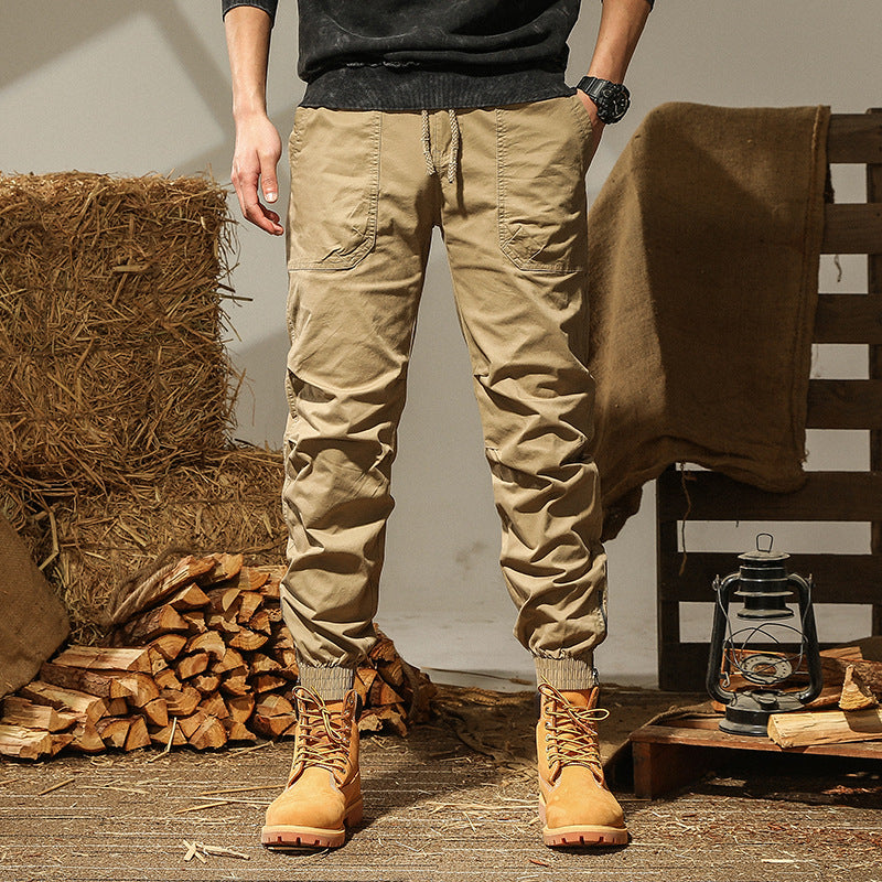 Herren Cargo-Hose Sportlich Elastisch Mehrere Taschen - BerlinGlamour
