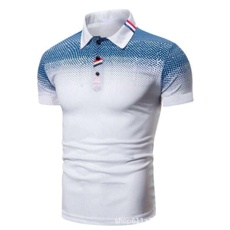 Herren Poloshirt Modern Grafik Sportlich Slimfit