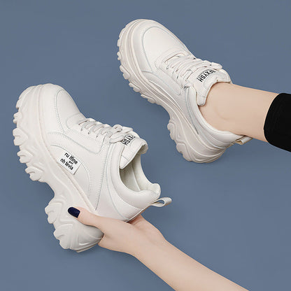 Damen Sneaker Chunky Komfort Schuhe Große Sohle