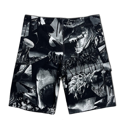 Männer Shorts Surf Elastisch Mit Grafikdesign