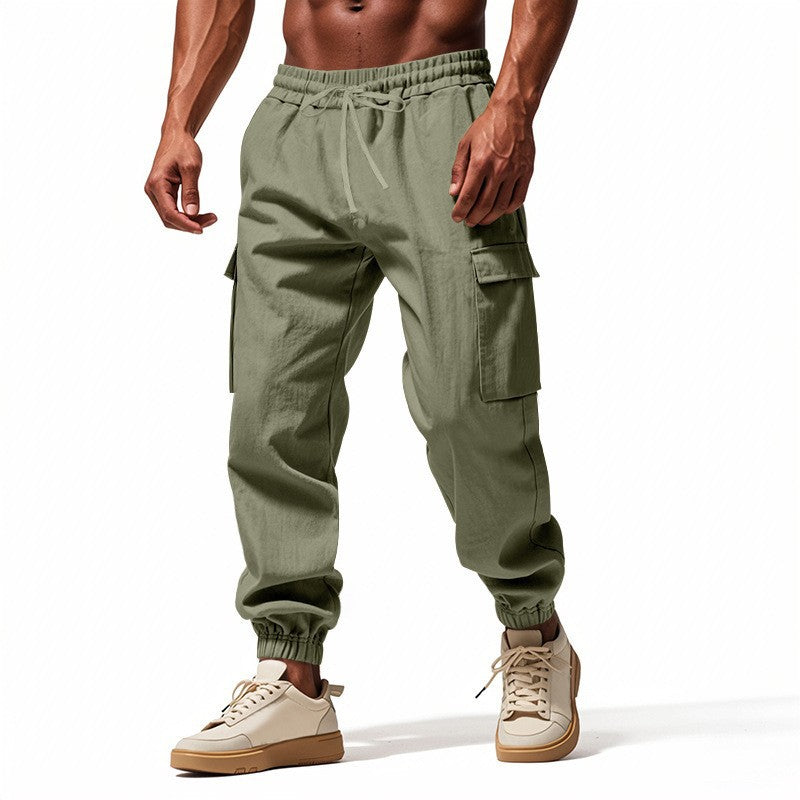 Moderne Cargo-Jogginghose mit seitlichen Reißverschlusstaschen und elastischem Bund BerlinGlamour