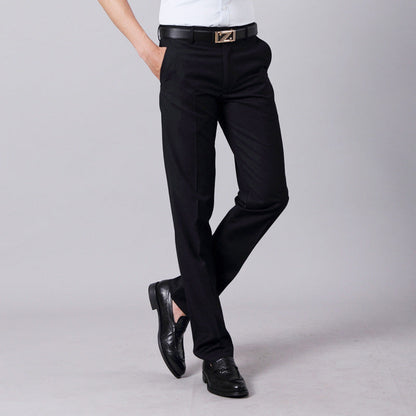 Herren Anzughose Slim Fit Business Schwarz