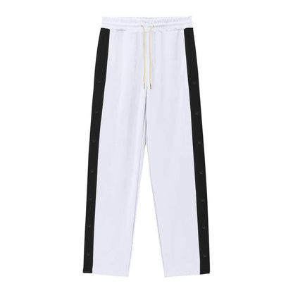 Herren Jogginghose Sportlich Elastisch Mit Knopfleiste