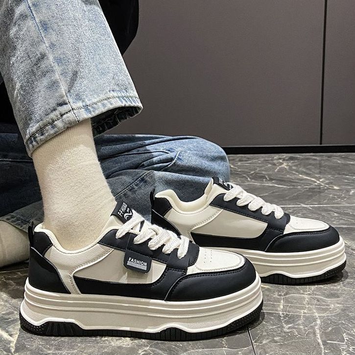Damen Sneaker Plattform Trendig Modisch Hoch