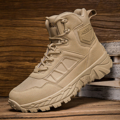 Herren Outdoor-Stiefel Rutschfest Knöchelschutz Wanderschuhe