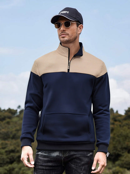 Herren Sweatjacke Funktionell Mit Kängurutasche
