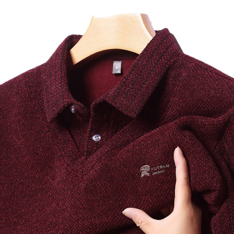 Herren Pullover Eleganter V-Ausschnitt Klassisch Berlin Style