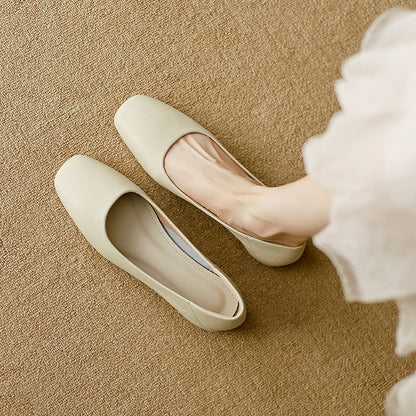 Damen Ballerinas Elegante Komfort Lederschuhe - BerlinGlamour