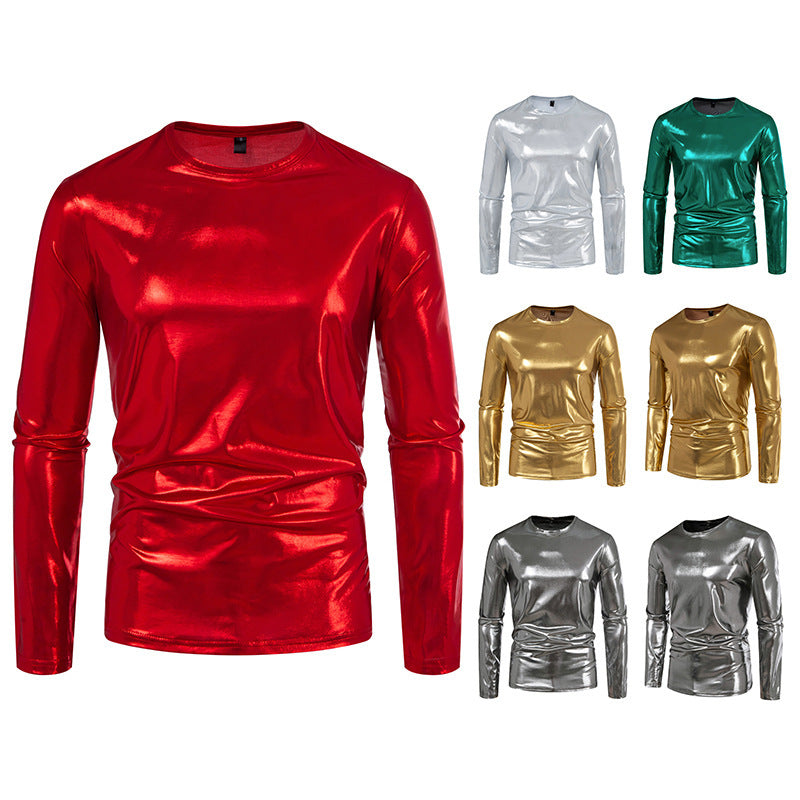 Herren Langarmshirt Glänzend Modern Berlin Style