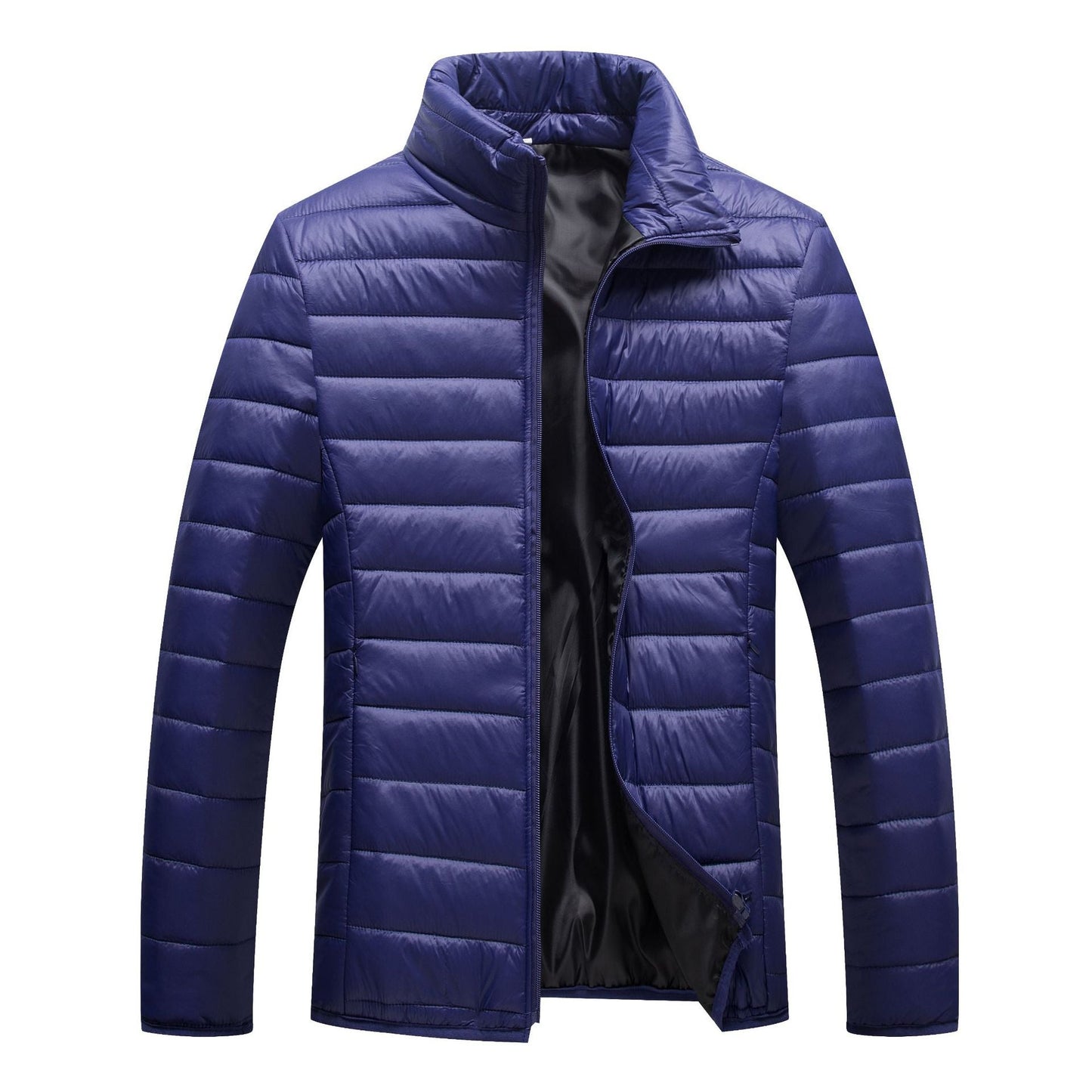 Herren Steppjacke Warm Winterschutz mit Kragen