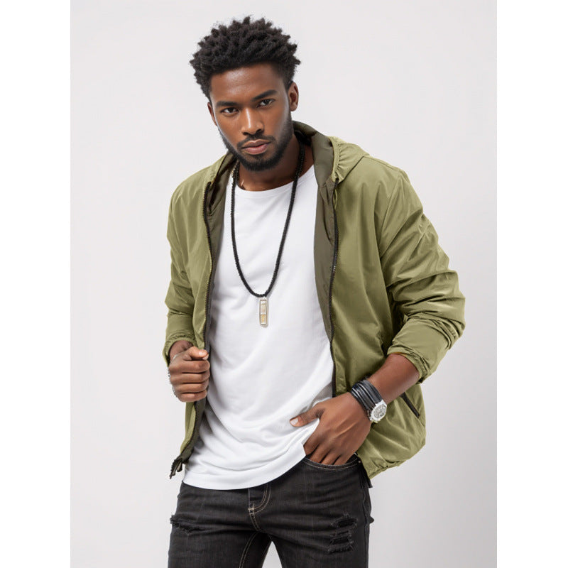 Herren Windjacke Leicht Wasserdicht BerlinGlamour