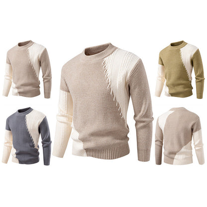 Herren Strickpullover Modern Elegant Kragen