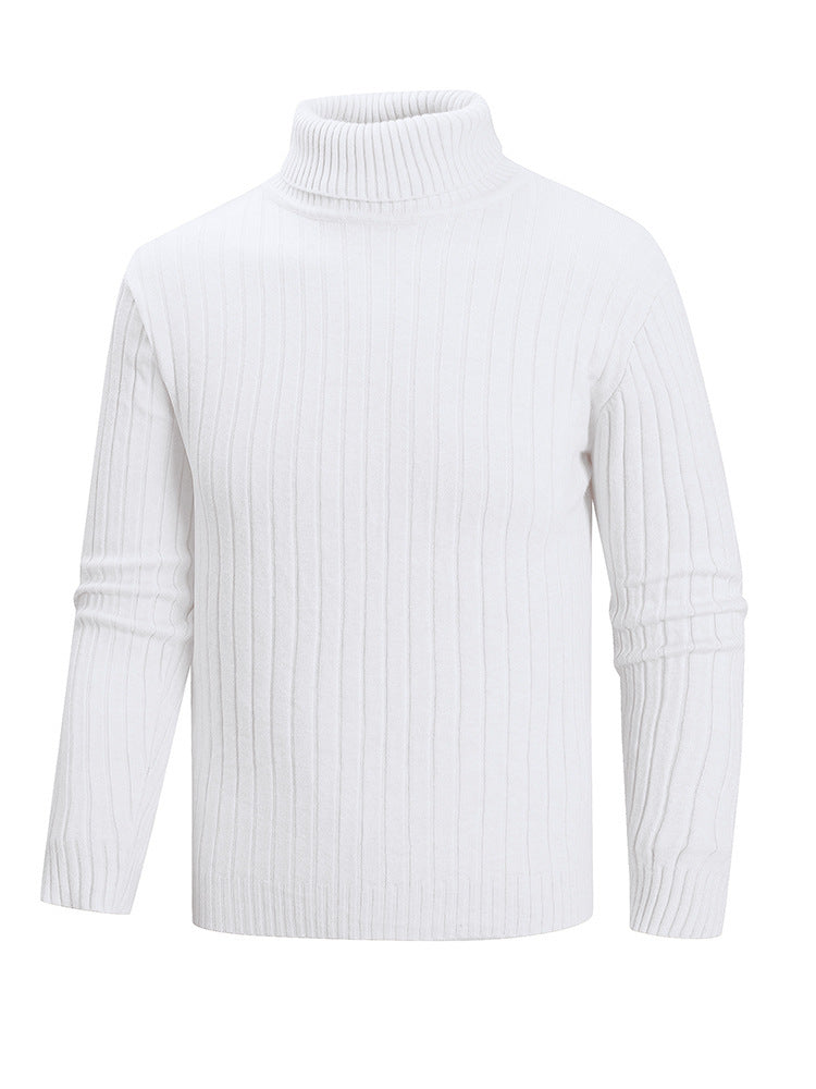 Herren Pullover Rollkragen Feinstrick Modern Style