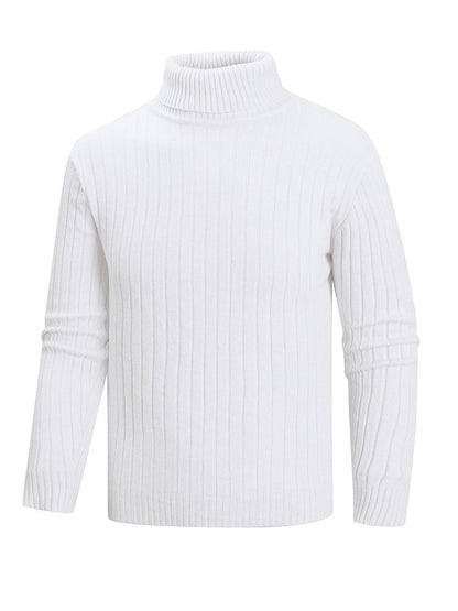 Herren Pullover Rollkragen Feinstrick Modern Style