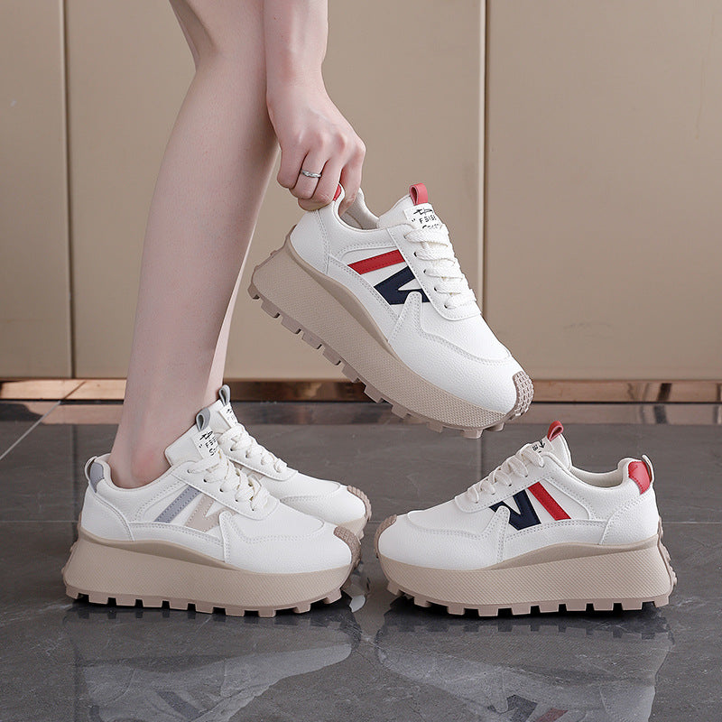 Damen Sneaker Chunky Bequem Rutschfest Komfortabel