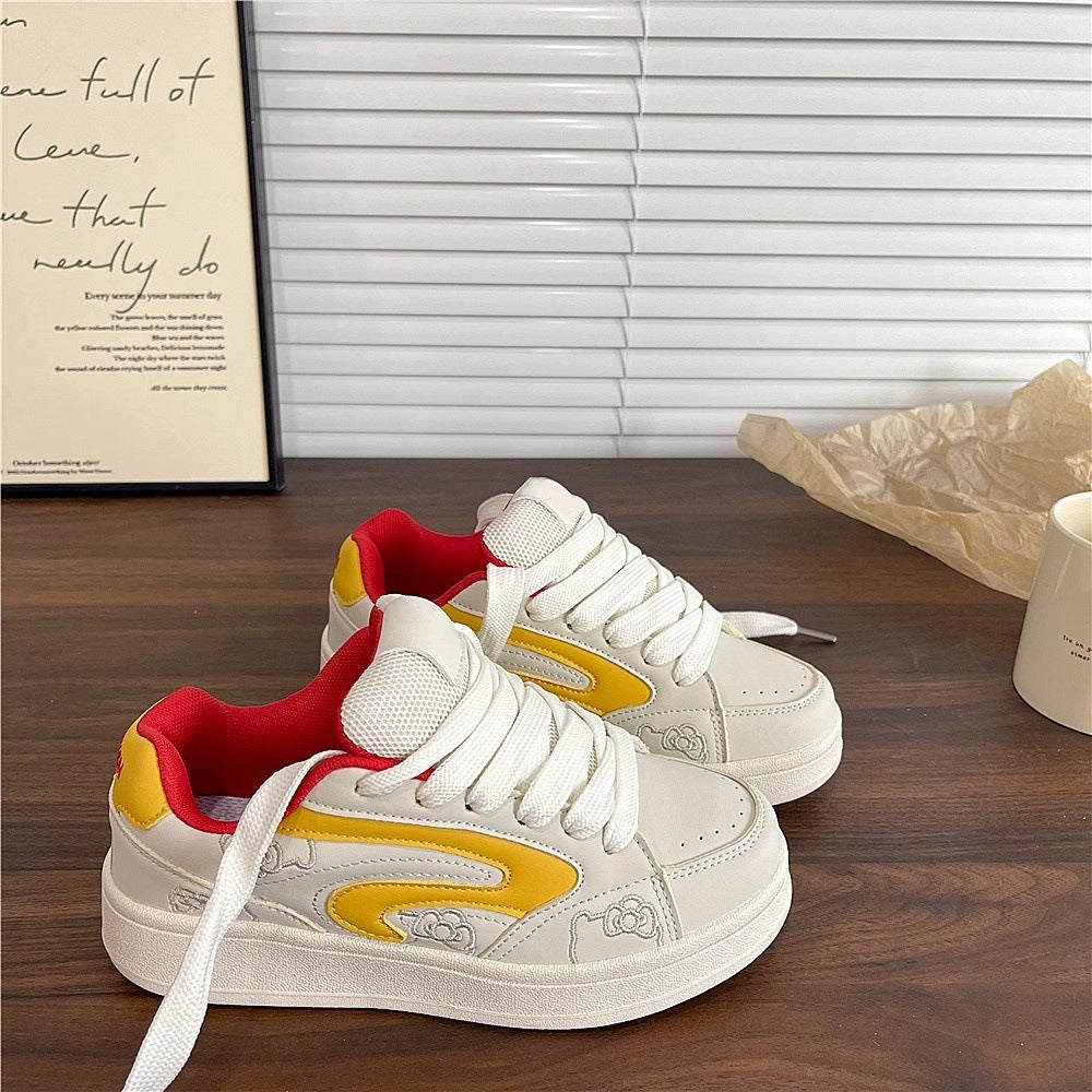 Damen Sneaker Sportlich Bequem Mit Grafikdesign