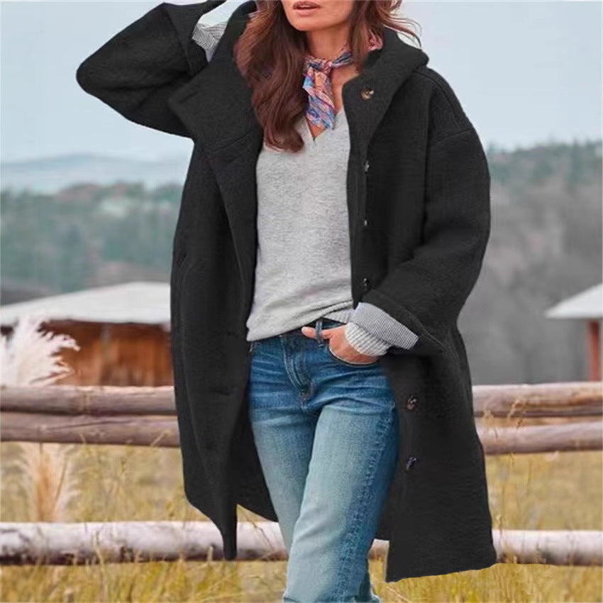 Damen Übermantel Modern Stylisch Komfortabel Großzügig