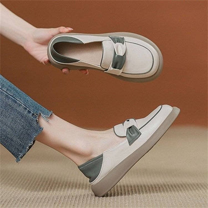 Damen Sneaker Mokassin Comfort Schleifen Bequemheit - BerlinGlamour