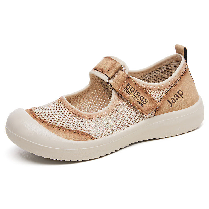 Damen Mesh-Schuhe Bequem Klettverschluss Sportlich