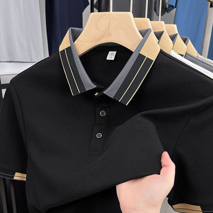 Herren Poloshirt Slim Fit Modern Grau