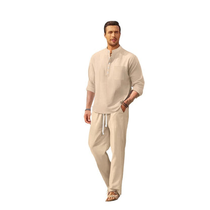 Herren Leichte Sommer-Linenhose mit passendem Oberteil BerlinGlamour wäre ein schöner Titel für ein Produkt im E-Commerce-Bereich. Er enthält alle notwendigen Informationen und ist kurz und pr