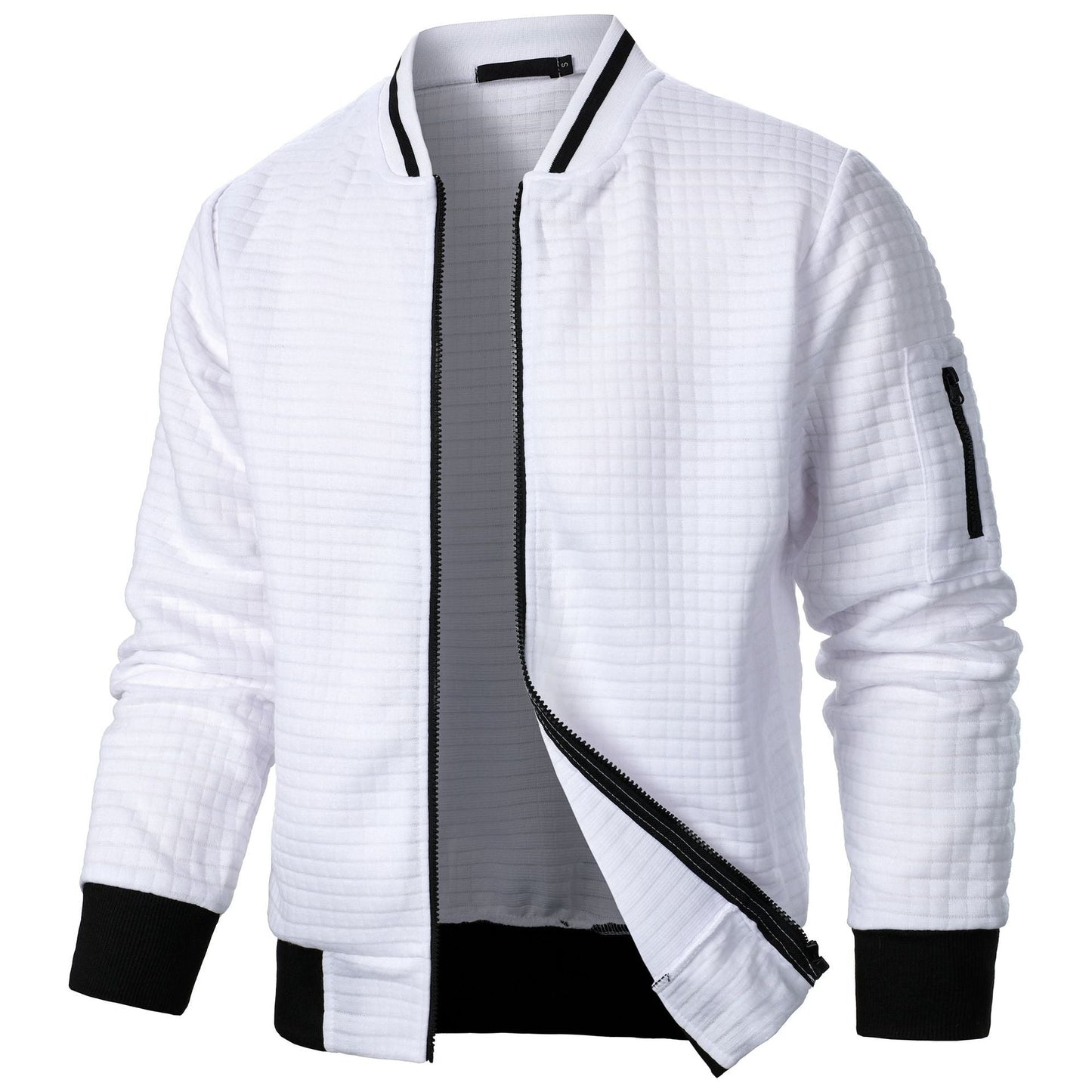 Herren Steppjacke Sportlich Funktionell mit Strukturdesign