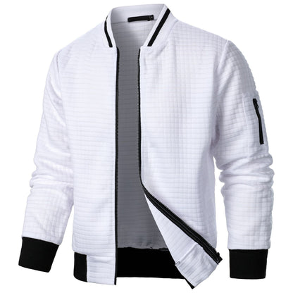 Herren Steppjacke Sportlich Funktionell mit Strukturdesign