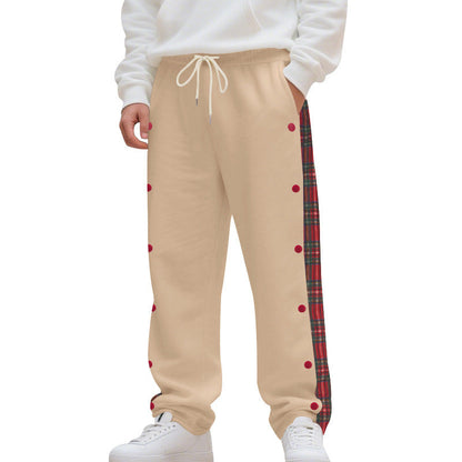 Herren Sporthose Sportlich Mit Karomuster Modern