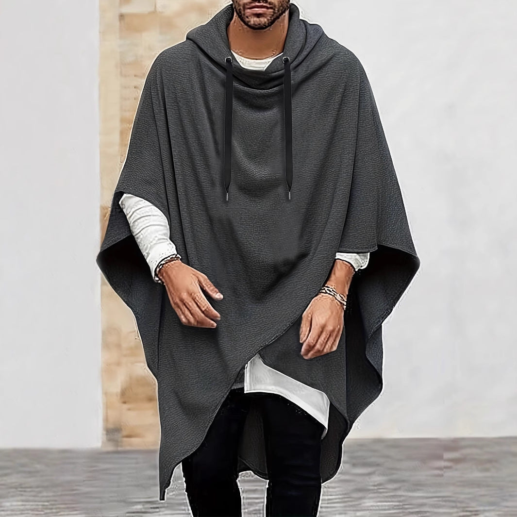 Herren Kapuzenponcho Atmungsaktiv Modern Sportlich - BerlinGlamour