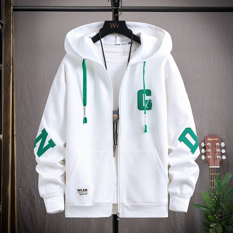 Herren Kapuzenpullover Sportlich Modern Grau - BerlinGlamour